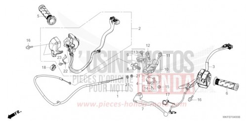 LEVIER DE GUIDON/COMMUTATEUR/CABLE CBR1000RAK de 2019